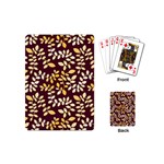 GOLDEN LEAF PATTERN Playing Cards Single Design (Mini) Back