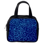 BLUE FLORAL PRINT Classic Handbag (Two Sides) Back