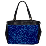 BLUE FLORAL PRINT Oversize Office Handbag Front