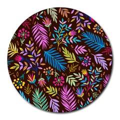 Tropical Print  Round Mousepads