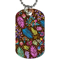 Tropical Print  Dog Tag (two Sides) by designsbymallika