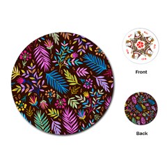 Tropical Print  Playing Cards Single Design (round) by designsbymallika