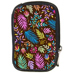 Tropical Print  Compact Camera Leather Case by designsbymallika