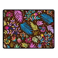 Tropical Print  Fleece Blanket (small) by designsbymallika