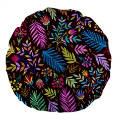 Tropical Print  Large 18  Premium Round Cushions by designsbymallika