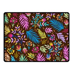 Tropical Print  Double Sided Fleece Blanket (small)  by designsbymallika