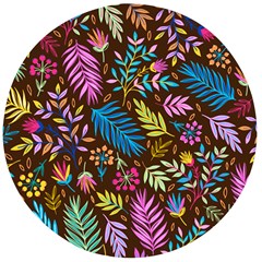 Tropical Print  Wooden Bottle Opener (round)