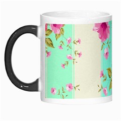 Stripes Floral Print Morph Mugs by designsbymallika