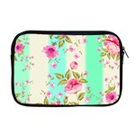 STRIPES FLORAL PRINT Apple MacBook Pro 17  Zipper Case Front