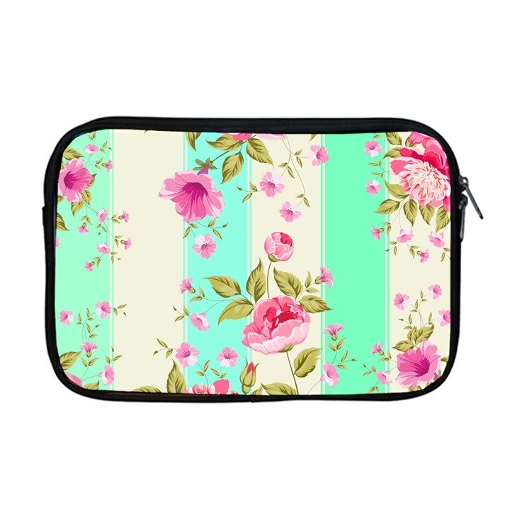 STRIPES FLORAL PRINT Apple MacBook Pro 17  Zipper Case