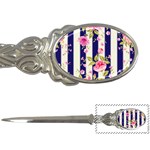 STRIPES FLORAL PRINT Letter Opener Front