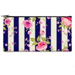 STRIPES FLORAL PRINT Pencil Cases Front