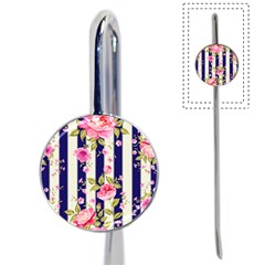 Stripes Floral Print Book Mark by designsbymallika