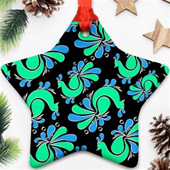 Peacock Pattern Ornament (star) by designsbymallika