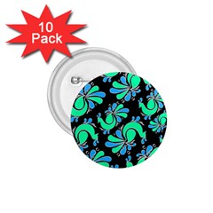 Peacock Pattern 1 75  Buttons (10 Pack) by designsbymallika