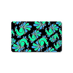 Peacock Pattern Magnet (name Card) by designsbymallika