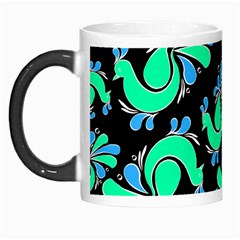 Peacock Pattern Morph Mugs by designsbymallika