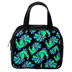 Peacock Pattern Classic Handbag (one Side) by designsbymallika