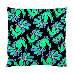 Peacock Pattern Standard Cushion Case (two Sides) by designsbymallika