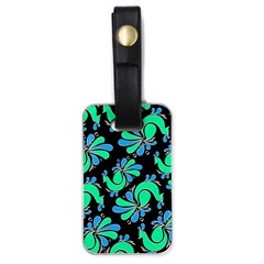 Peacock Pattern Luggage Tag (one Side) by designsbymallika