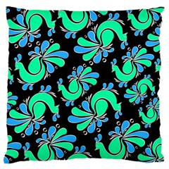 Peacock Pattern Standard Flano Cushion Case (one Side) by designsbymallika