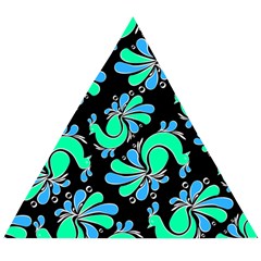 Peacock Pattern Wooden Puzzle Triangle