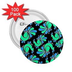 Peacock Pattern 2 25  Buttons (100 Pack)  by designsbymallika