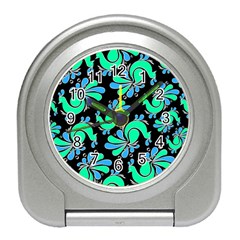 Peacock Pattern Travel Alarm Clock by designsbymallika