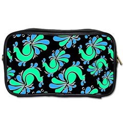 Peacock Pattern Toiletries Bag (two Sides) by designsbymallika