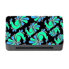 Peacock Pattern Memory Card Reader With Cf by designsbymallika