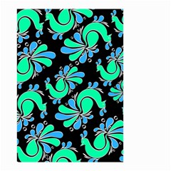 Peacock Pattern Small Garden Flag (two Sides) by designsbymallika