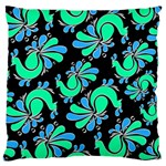 PEACOCK PATTERN Large Cushion Case (Two Sides) Front