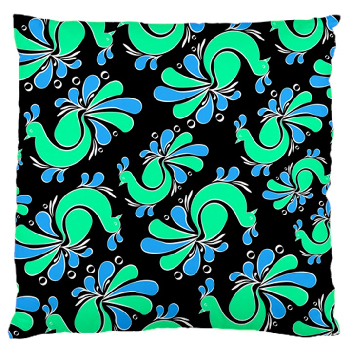 PEACOCK PATTERN Large Cushion Case (Two Sides)