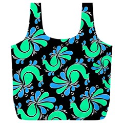 Peacock Pattern Full Print Recycle Bag (xxl)