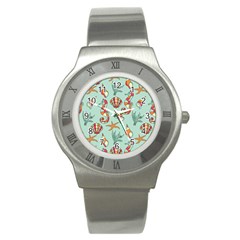 Coral Love Stainless Steel Watch by designsbymallika