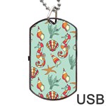 CORAL LOVE Dog Tag USB Flash (One Side) Front