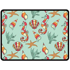 Coral Love Double Sided Fleece Blanket (large) 