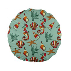 Coral Love Standard 15  Premium Flano Round Cushions