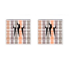 Zappwaits Court Cufflinks (square) by zappwaits