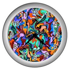 Ab 132 Wall Clock (silver) by ArtworkByPatrick