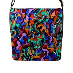 Ab 132 Flap Closure Messenger Bag (l) by ArtworkByPatrick