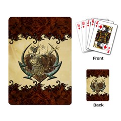 Wonderful Deer With Leaves And Hearts Playing Cards Single Design (Rectangle)