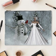 The Wonderful Winter Time Cosmetic Bag (xl) by FantasyWorld7