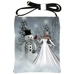 The Wonderful Winter Time Shoulder Sling Bag by FantasyWorld7