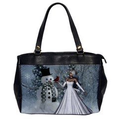 The Wonderful Winter Time Oversize Office Handbag by FantasyWorld7