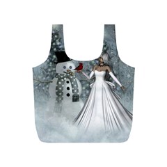 The Wonderful Winter Time Full Print Recycle Bag (s) by FantasyWorld7