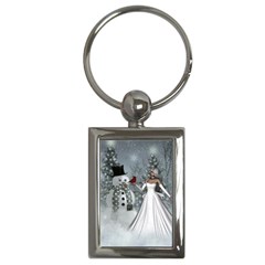 The Wonderful Winter Time Key Chain (rectangle) by FantasyWorld7