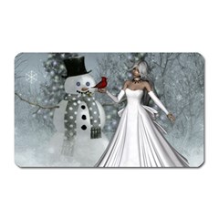 The Wonderful Winter Time Magnet (rectangular) by FantasyWorld7