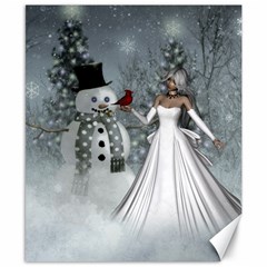 The Wonderful Winter Time Canvas 8  X 10  by FantasyWorld7