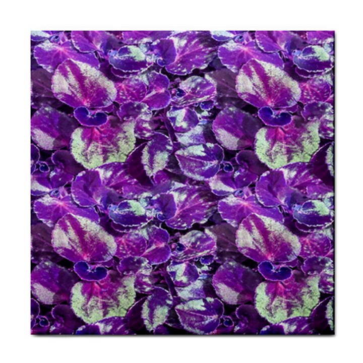 Botanical Violet Print Pattern 2 Tile Coaster